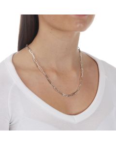 New Sterling Silver Paper Clip Link 20" Chain Necklace