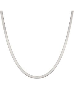 New Sterling Silver 16" Herringbone Link Necklace