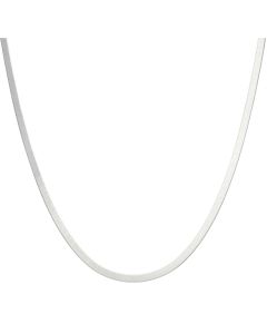 New Sterling Silver 18" Herringbone Link Necklace
