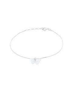 New Sterling Silver Butterfly Ladies Anklet