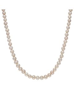 New Silver Clasp 19" - 21" Fresh Water Pearl Necklace