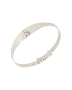 New Sterling Silver Trinity Childs Celtic Design Bangle