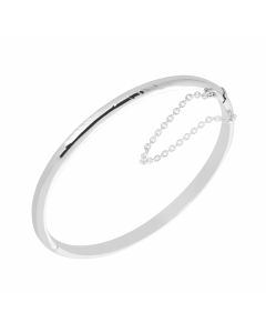 New Sterling Silver Ladies Patterned Bangle