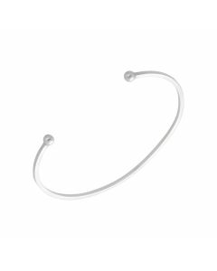 New Sterling Silver Solid Torque Bangle