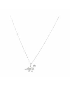 New Sterling Silver Diplodocus Dinosaur Pendant & Necklace