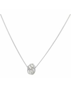 New Sterling Silver Knot Pendant & 18" Chain Necklace