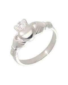 New Sterling Silver Mens Claddagh Ring
