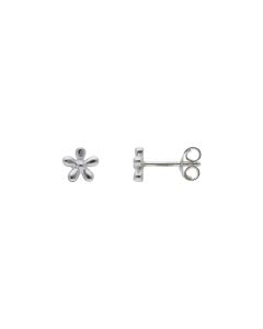 Nw Sterling Silver Small Flower Stud Earrings