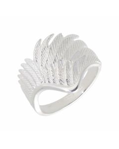 New Sterling Silver Angel Wing Ring