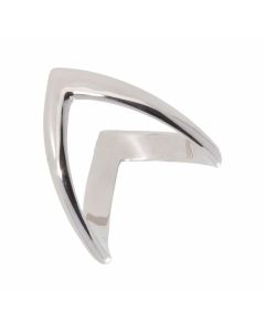 New Sterling Silver Double Wishbone Ring