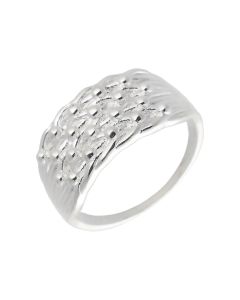 New Sterling Silver 4 Row Keeper Ring
