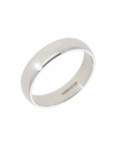 New Sterling Silver 5mm Traditional Wedding Ring