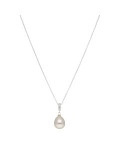 New Sterling Silver Fresh Water Pearl & 18" Chain Necklace