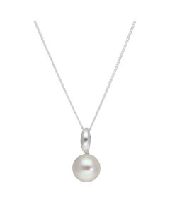 New Sterling Silver Freshwater Cultured Pearl 18" Necklace