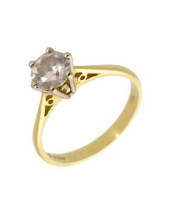 Pre-Owned 18ct Yellow Gold 0.95 Carat Diamond Solitaire Ring