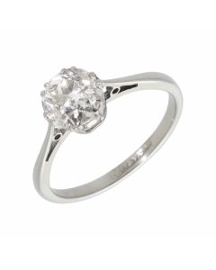 Pre-Owned 18ct Gold 0.75 Carat Old Cut Diamond Solitaire Ring
