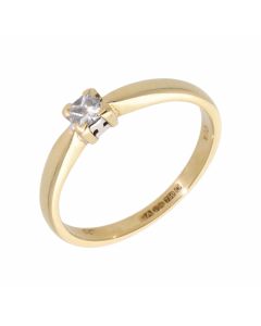 Pre-Owned 18ct Yellow Gold 0.20 Carat Diamond Solitaire Ring