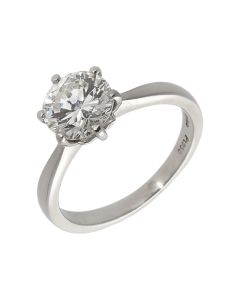 Pre-Owned Platinum 1.50 Carat Diamond Solitaire Ring