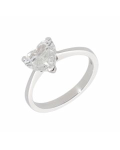 Pre-Owned Platinum 1.06 Carat Heart Shape Diamond Solitaire Ring