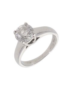 Pre-Owned 18ct White Gold 1.13 Carat Diamond Solitaire Ring
