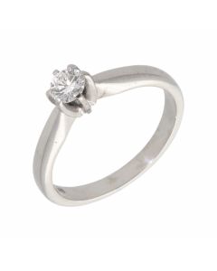 Pre-Owned Platinum 0.21 Carat Diamond Solitaire Ring
