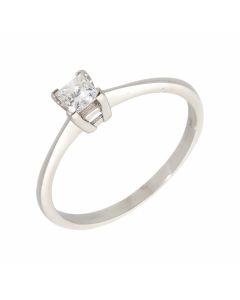 Pre-Owned 9ct White Gold 0.30 Carat Diamond Solitaire Ring