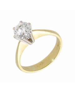 Pre-Owned 18ct Yellow Gold 0.94 Carat Diamond Solitaire Ring