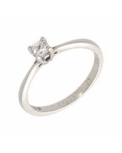 Pre-Owned 9ct White Gold 0.25ct Forever Diamond Solitaire Ring