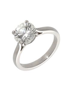 Pre-Owned Platinum 2.67 Carat Diamond Solitaire Ring