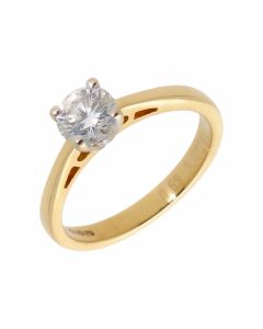 Pre-Owned 18ct Yellow Gold 0.69 Carat Diamond Solitaire Ring