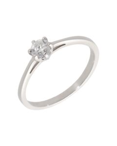 Pre-Owned 18ct White Gold 0.25 Carat Diamond Solitaire Ring