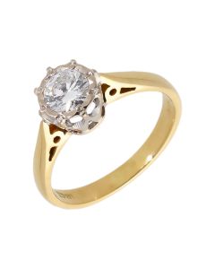 Pre-Owned 9ct Yellow Gold 0.28 Carat Diamond Solitaire Ring