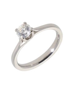 Pre-Owned Platinum 0.36 Carat Diamond Solitaire Ring