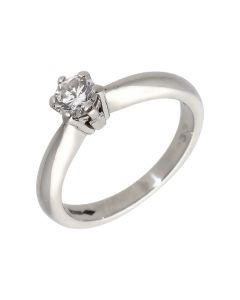 Pre-Owned Platinum 0.30 Carat Diamond Solitaire Ring
