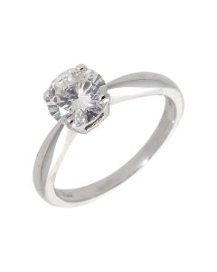 Pre-Owned 18ct White Gold 1.00 Carat Diamond Solitaire Ring