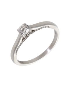 Pre-Owned 18ct White Gold 0.50ct Forever Diamond Solitaire Ring