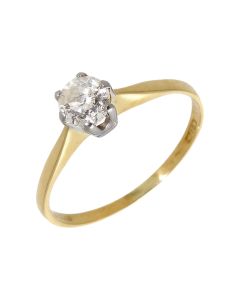 Pre-Owned 18ct Yellow Gold Diamond Solitaire Ring