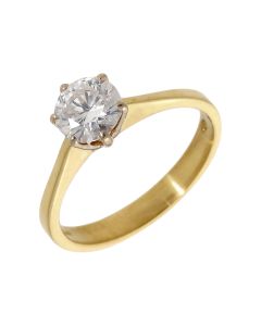 Pre-Owned 18ct Yellow Gold 1.03 Carat Diamond Solitaire Ring
