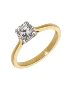 Pre-Owned 18ct Yellow Gold 0.65 Carat Diamond Solitaire Ring