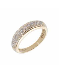 Pre-Owned 9ct Yellow Gold 0.15 Carat Diamond Band Ring