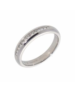 Pre-Owned 18ct White Gold 0.25 Carat Diamond Wedding Band Ring