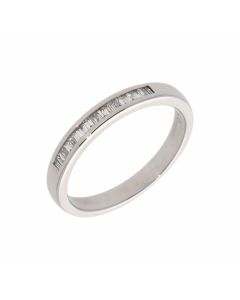 Pre-Owned 18ct White Gold 0.15 Carat Diamond Half Eternity Ring