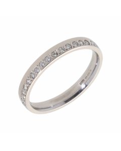 Pre-Owned 18ct White Gold 0.18 Carat Diamond Band Ring