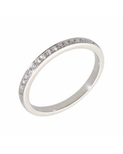 Pre-Owned Platinum Diamond Half Eternity Ring