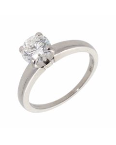 Pre-Owned 14ct White Gold 1.04 Carat Diamond Solitaire Ring
