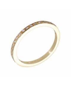 Pre-Owned 9ct Yellow Gold Diamond Half Eternity Ring