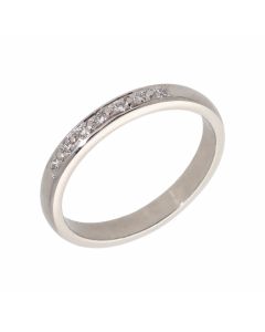 Pre-Owned 18ct White Gold Diamond Set Half Eternity Ring