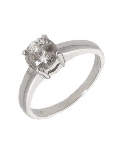 Pre-Owned 9ct White Gold 1.08 Carat Diamond Solitaire Ring