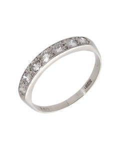 Pre-Owned 18ct White Gold Diamond Half Eternity Ring