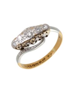 Pre-Owned Vintage Diamond Twist Dress Ring
